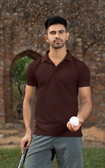 Gravitee Crimson Eclipse red Regular Polo for Men – Classic Polo Collection | Gravitee Atelier