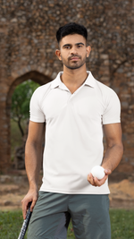 Gravitee Fresh Snow white Regular Polo for Men – Classic Polo Collection | Gravitee Atelier