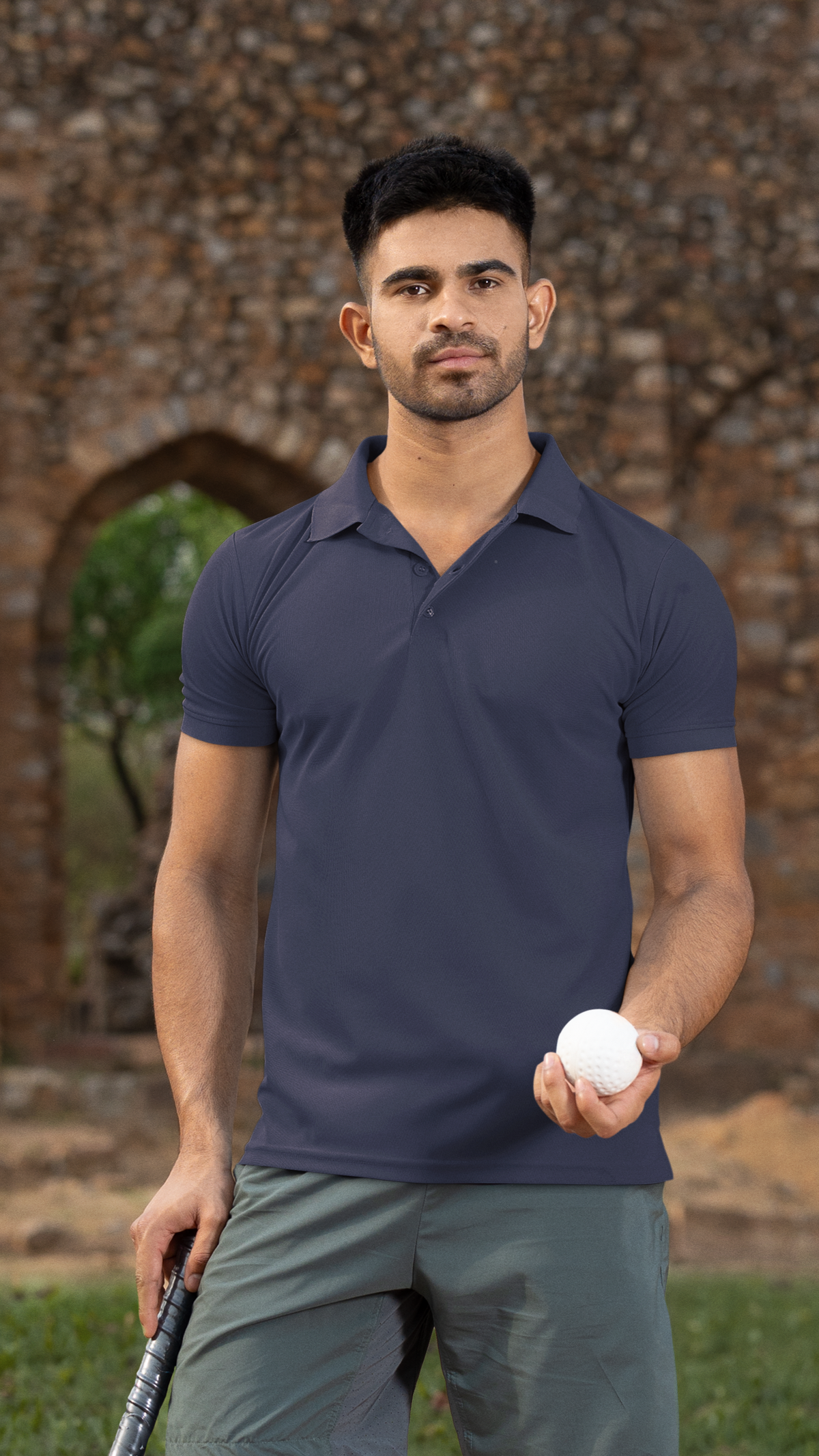 Gravitee Twilight Navy blue Regular Polo for Men – Classic Polo Collection | Gravitee Atelier