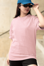 Gravitee Blush Petal pink Oversized T-Shirt for Women – Atmospheric Elevations Collection | Gravitee Atelier