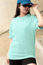 Gravitee Frosted Aqua Mint Oversized T-Shirt for Women – Atmospheric Elevations Collection | Gravitee Atelier