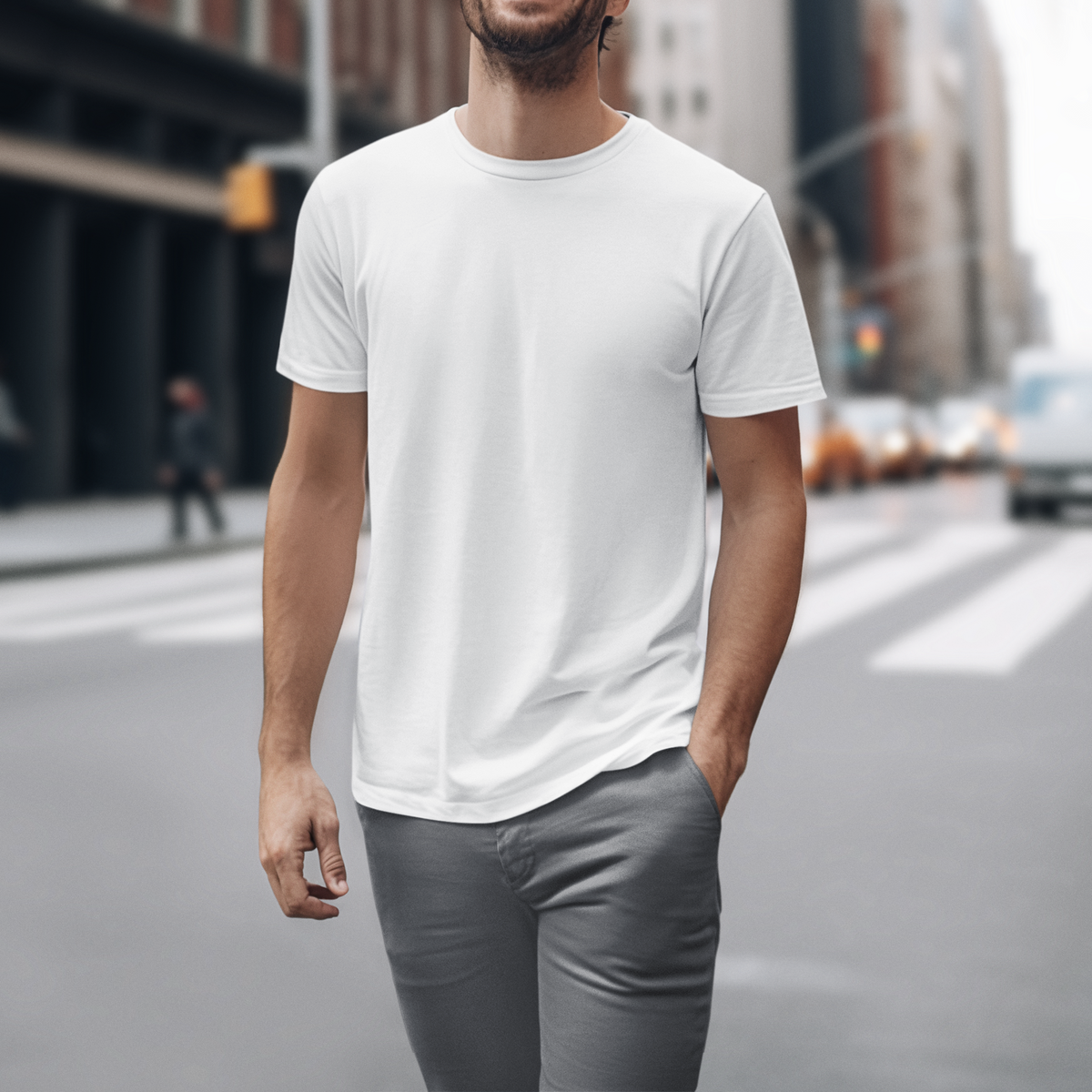 Gravitee Fresh Snow white Regular T-Shirt for Men – Atmospheric Elevations Collection | Gravitee Atelier