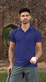 Gravitee Twilight Ocean blue Regular Polo for Men – Classic Polo Collection | Gravitee Atelier