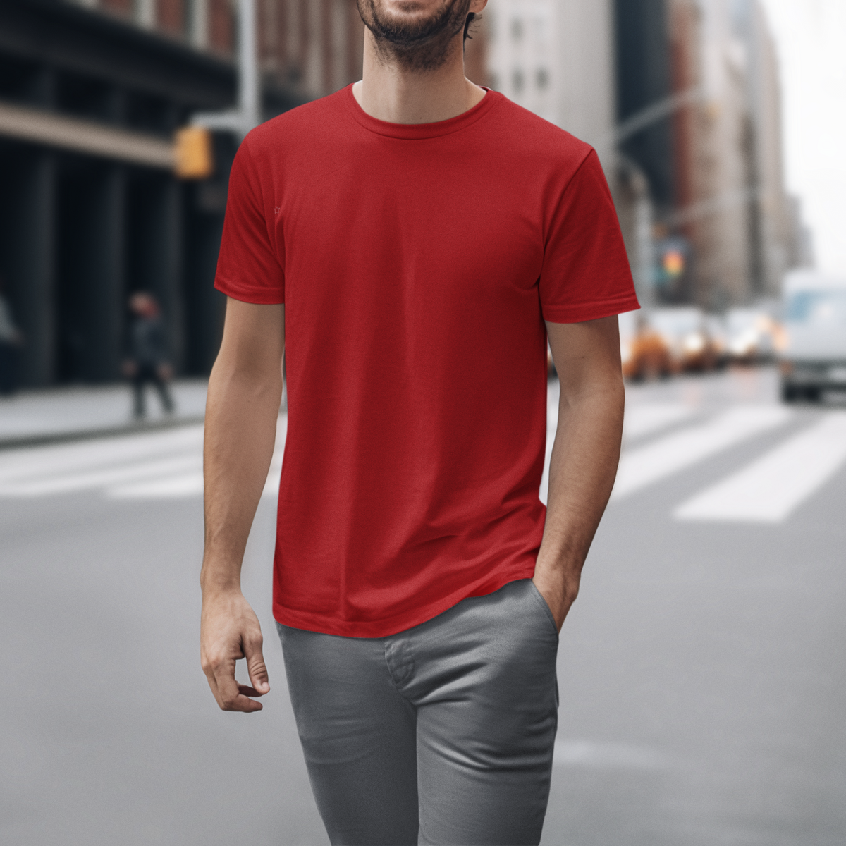 Gravitee Cherry Berry red Regular T-Shirt for Men – Earth Anchors Collection | Gravitee Atelier