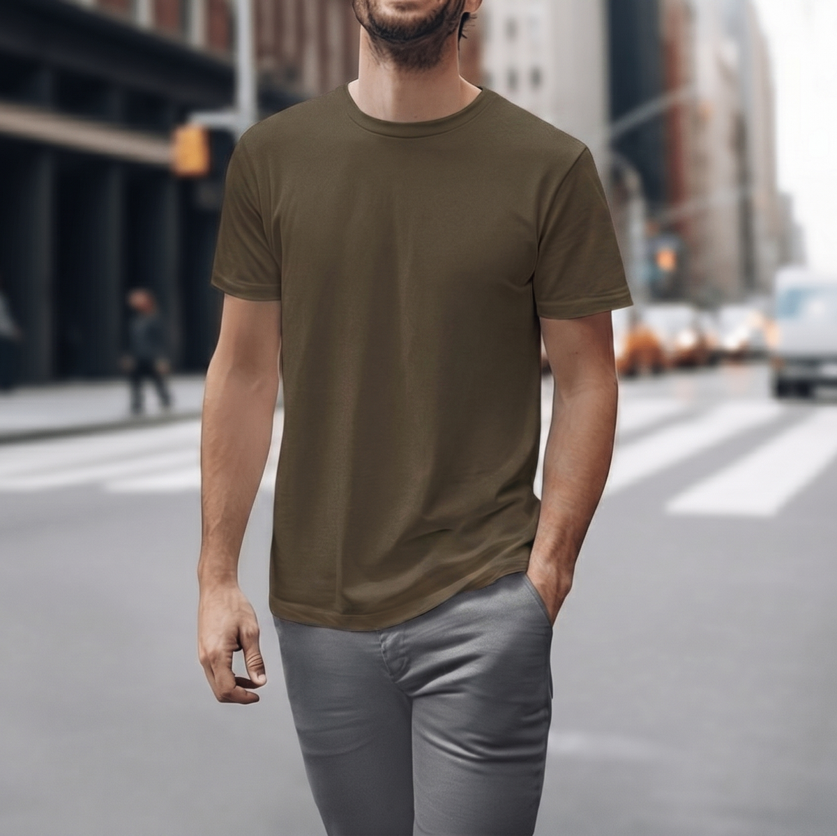 Gravitee Oak Bark black Regular T-Shirt for Men – Earth Anchors Collection | Gravitee Atelier