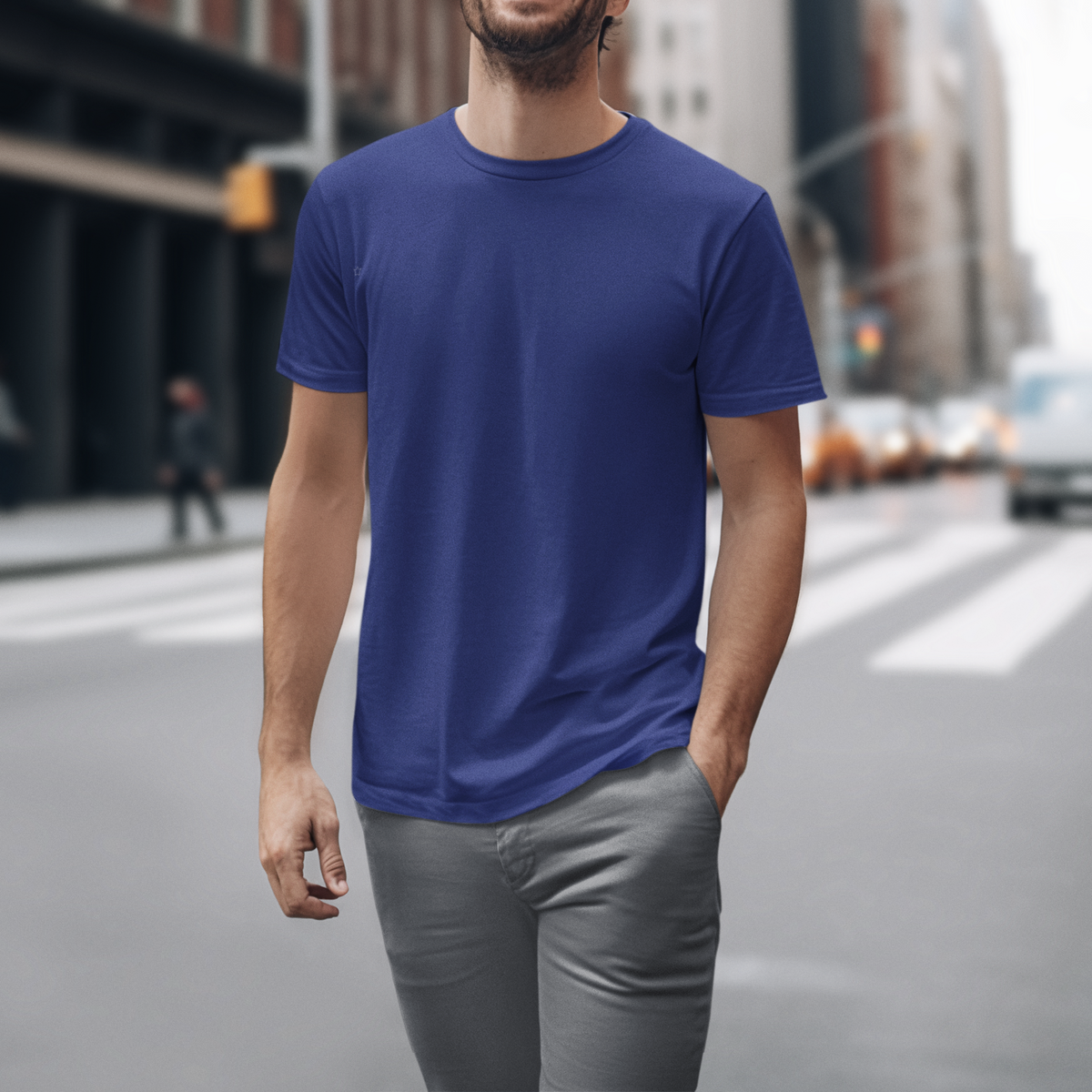 Gravitee Twilight Ocean blue Regular T-Shirt for Men – Earth Anchors Collection | Gravitee Atelier