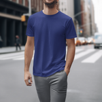 Gravitee Twilight Ocean blue Regular T-Shirt for Men – Earth Anchors Collection | Gravitee Atelier