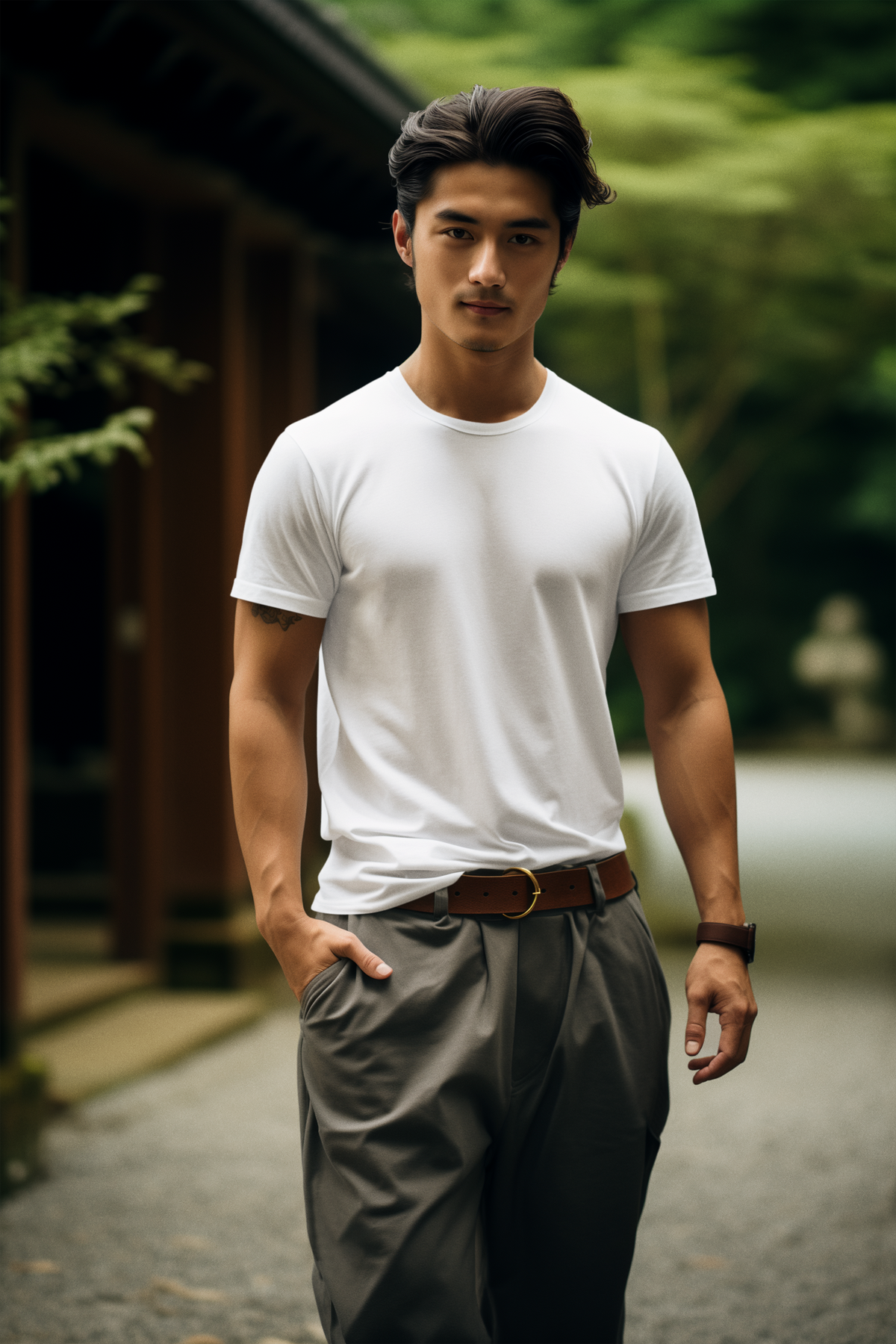 Gravitee Fresh Snow white Regular T-Shirt for Men – Premium Supima Collection | Gravitee Atelier